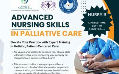 Applications are invited for the Advanced Nursing Skills in Palliative Care Course (ANSPC) – 3rd Batch